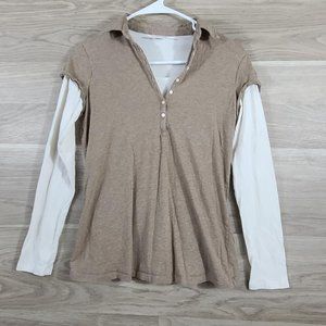 Motherhood Maternity Nursing Long Sleeve Top Small